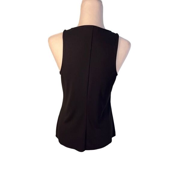 Banana Republic black sleeveless twist front blouse - S - Picture 3 of 7